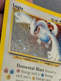Lugia Holo 9/111 Neo Genesis 2000 WOTC-ENG-Vintage Pokemon Card SWIRL - Image 4