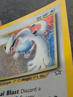 Lugia Holo 9/111 Neo Genesis 2000 WOTC-ENG-Vintage Pokemon Card SWIRL - Image 5