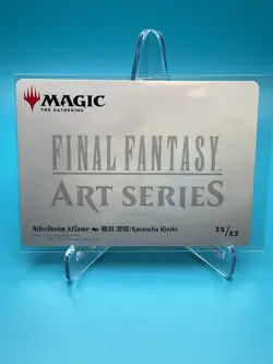 Nibelheim Aflame Art Series 35/53 Final Fantasy MTG Gold Stamped Signature - Image 3