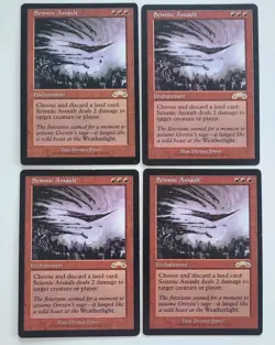 Seismic Assault x4 Exodus Mtg Magic the Gathering playset - Image 1