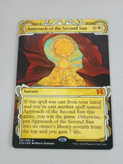 MTG Approach of the Second Sun Foil Etched Strixhaven Mystical Archives Magic NM - Image 1