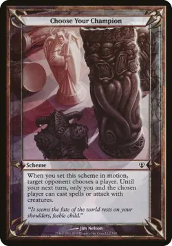 Choose Your Champion - Oversized Archenemy MP MTG - Image 1
