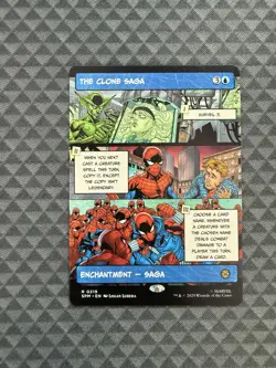 MTG The Clone Saga #0219 Borderless Rare Marvel’s Spider-Man (SPM) - Image 1