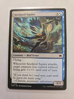 Seedpod Squire - Bloomburrow - LP - MTG Magic - Common - Creature - Image 1