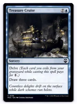Treasure Cruise NM Commander: Modern Horizons 3 0195 MTG Regular - Image 1