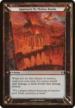 Approach My Molten Realm - Oversized Archenemy MP MTG - Image 1