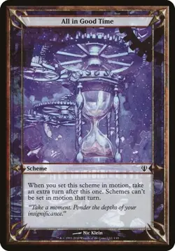 All in Good Time - Oversized Archenemy MP MTG - Image 1