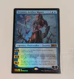 Tezzeret Artifice Master 1x FOIL M19 MTG Core Set 2019 Mythic MINT blue - Image 1