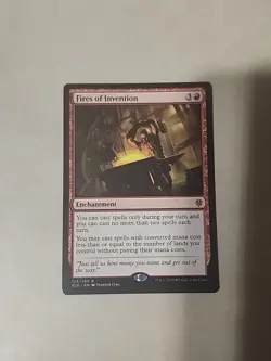 MTG Fires of Invention ELD 125/269 Rare NM Enchantment Red Magic the Gathering - Image 1