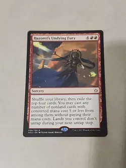 MTG Hazoret's Undying Fury - Hour of Devastation 096/199 Rare Red Sorcery NM - Image 1