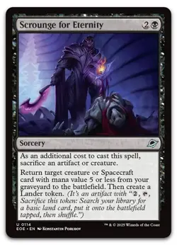 Scrounge for Eternity #114 (NM) Edge of Eternities EOE Magic MTG - Image 1