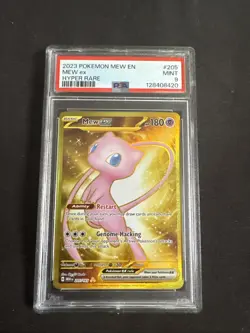 2023 POKEMON MEW EN-151 HYPER RARE #205 MEW EX PSA 7, 8, 9. Sequential Set - Image 4
