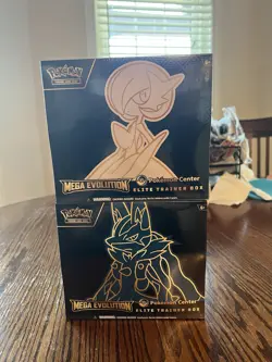 Pokemon Center Mega Evolution Gardevoir & Lucario ETB Elite Trainer Box Set Of 2 - Image 1