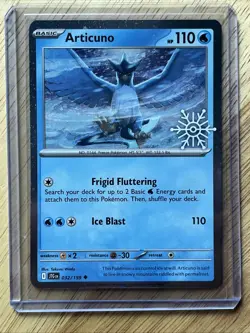 Articuno 032/159 Holiday Calendar 2025 Festive STAMP Promo Pokemon TCG - Image 2