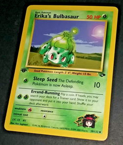 1ST EDITION POKEMON GYM CHALLENGE - ERIKA'S BULBASAUR AND IVYSAUR NON HOLO (NM) - Image 4