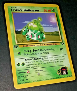 1ST EDITION POKEMON GYM CHALLENGE - ERIKA'S BULBASAUR AND IVYSAUR NON HOLO (NM) - Image 5