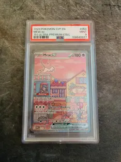 Pokemon Mew EX SVP 053 Scarlet & Violet 151 UPC Black Star Promo PSA 9 - Image 1