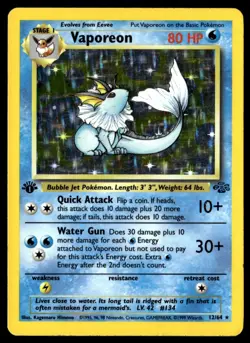 ✅Pokemon Vaporeon/Flareon/Jolteon Holo Cards Jungle Set *1ST EDITION WOTC* ✅2BA✅ - Image 5