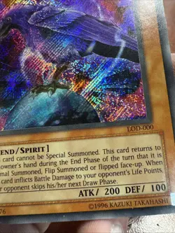 Yugioh - Yata-Garasu LOD-000 Secret Rare Fiend/Spirit 03078576 1996 - Image 5