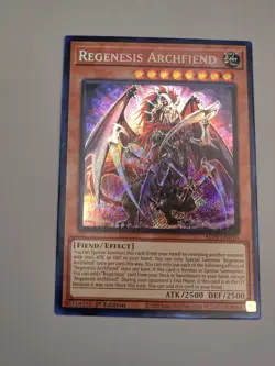 Yugioh! 1x Regenesis Archfiend ALIN-EN016 Secret Rare 1st Ed NM - Image 2