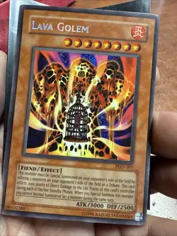 Yugioh Lava Golem PGD-107 Fiend/Effect Ultra Rare Invasion Of Chaos 00102380 - Image 1
