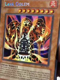 Yugioh Lava Golem PGD-107 Fiend/Effect Ultra Rare Invasion Of Chaos 00102380 - Image 3