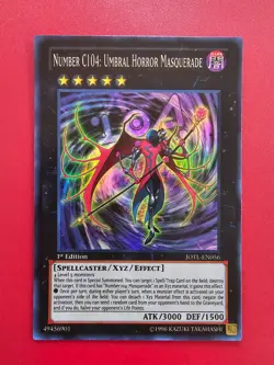 Yugioh JOTL-EN056 Number C104: Umbral Horror Masquerade Super Rare 1st Ed NM - Image 1