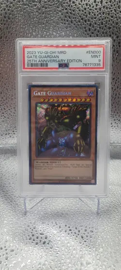 Yugioh TCG Gate Guardian MRD-EN000 Secret Rare 25th Anniversary PSA 9 MINT - Image 1
