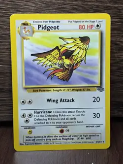 Pidgeot 24/64 Jungle Rare Non-Holo Vintage Pokemon TCG Card NM - Image 1