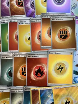 88 Holo Energy Pokemon Bulk Card Lot - English/Japanese - Galaxy Swirl/Textured - Image 4