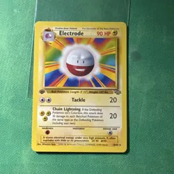 Electrode - 18/64 - Pokemon Jungle 1st Edition Rare Card WOTC LP Misprint - Image 1