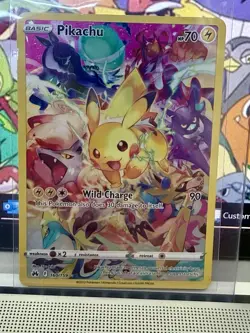 Pokemon Pikachu TCG Full Art Secret Rare Holo Card 160/159 Crown Zenith - Image 1