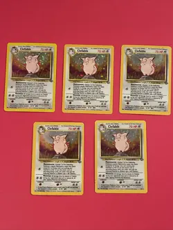 1-Clefable Holo Rare - Jungle Set 1/64 - WOTC Pokemon Card - Image 1