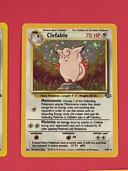 1-Clefable Holo Rare - Jungle Set 1/64 - WOTC Pokemon Card - Image 3