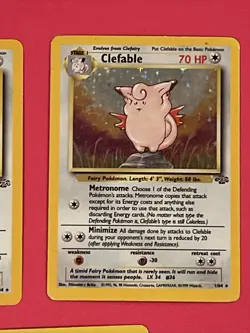 1-Clefable Holo Rare - Jungle Set 1/64 - WOTC Pokemon Card - Image 4