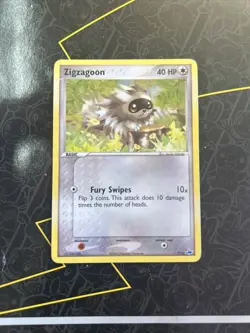 Zigzagoon - 7/10 2004 Latios Trainer Kit Pokemon Trading Card D1 - Image 1