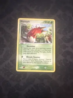Pokemon EX Deoxys 82/107 Common Card - Wurmple - Image 1