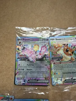 Prismatic Evolutions Surprise Box Sealed Stamped EX Promo Cards 10 Cards - Image 3