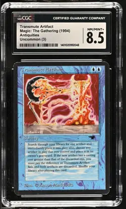 MINT TRANSMUTE ARTIFACT MTG Antiquities Set 1994 CGC Graded Magic Card bgs psa - Image 1