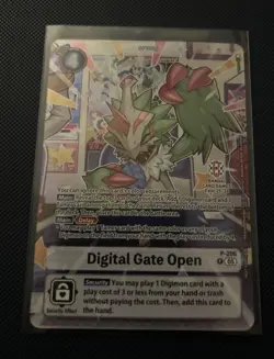 Digimon Card Game Digital Gate Open Bandai Fest 25 Exclusive Promo New P-206 - Image 1