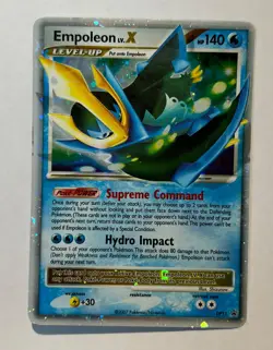Pokemon Card EMPOLEON LV.X DP11 Black Star NM - Image 1