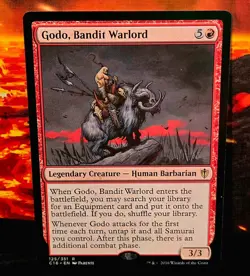 magic the gathering - Godo, Bandit Warlord - Legendary Creature - Human - Rare - Image 1