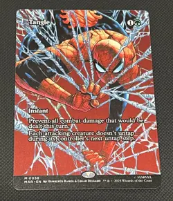 Tangle 0038 Regular Borderless Marvels Spider-Man MTG - Image 1