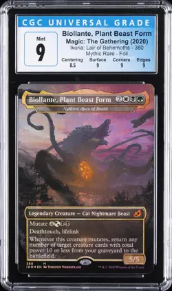 2020 MAGIC: THE GATHERING #380 BIOLLANTE, PLANT BEAST FORM CGC 9 - Image 1