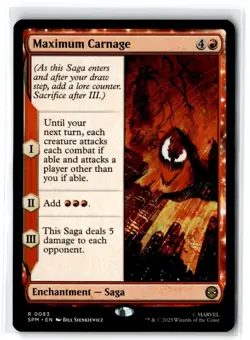 2025 Marvel's Spider-Man Maximum Carnage Expansion/Rare #83 - Image 1