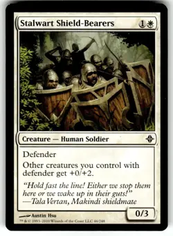 Stalwart Shield-Bearers Rise of the Eldrazi Regular MTG - Image 1
