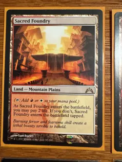 4x Sacred Foundry - Gatecrash - NM/LP - Magic the Gathering Playset - MTG - Image 2