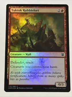 MTG Zendikar Rising Tuktuk Rubblefort Foil 173/280 NM - Image 1