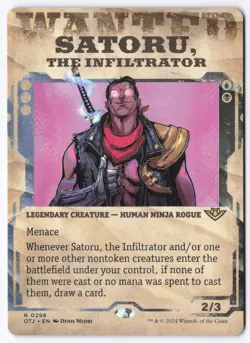 Satoru, the Infiltrator (Showcase) R Outlaws of Thunder Junction 298 NM - Image 1