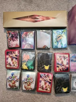 Lot Pokemon TCG Supplies 12 Sleeves 1 Playmat And More! - Image 2